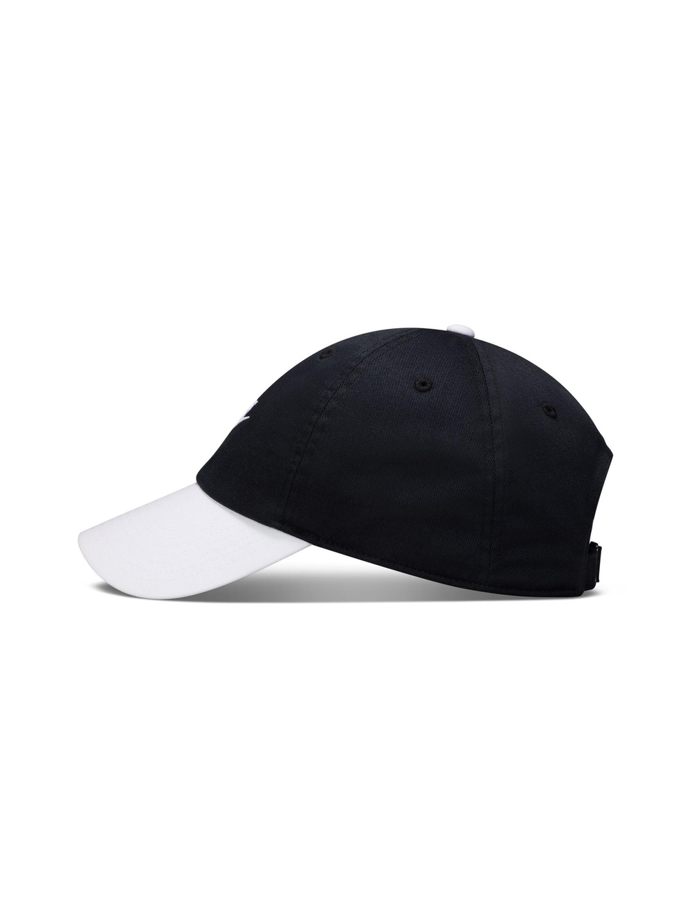 Unisex Adult Club Unstructured Futura Wash Cap Hat | Black, White | Size OS